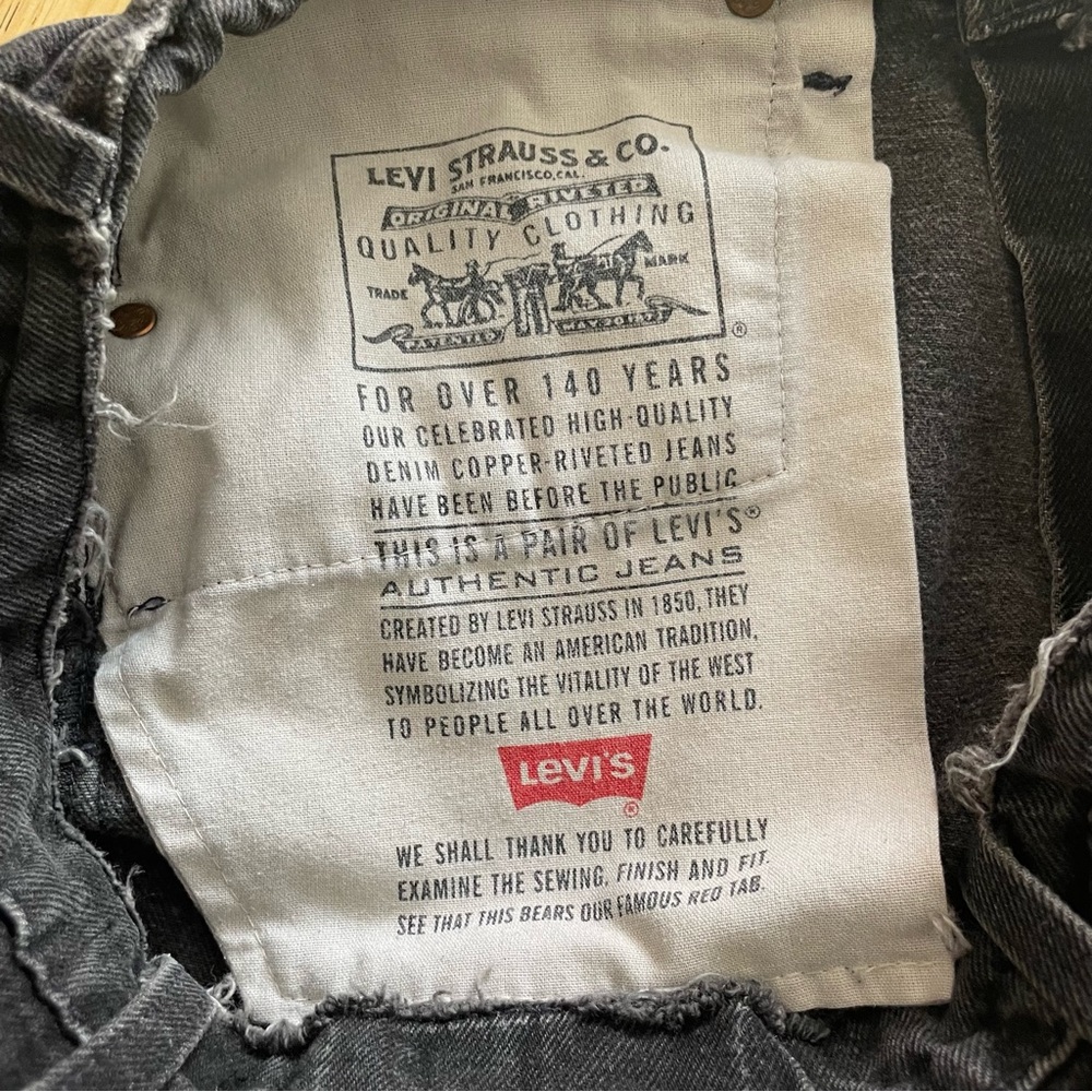 LEVIS x LF FURST OF A KIND DISTRESSED VINTAGE DENIM SKIRT - Picture 4 of 5